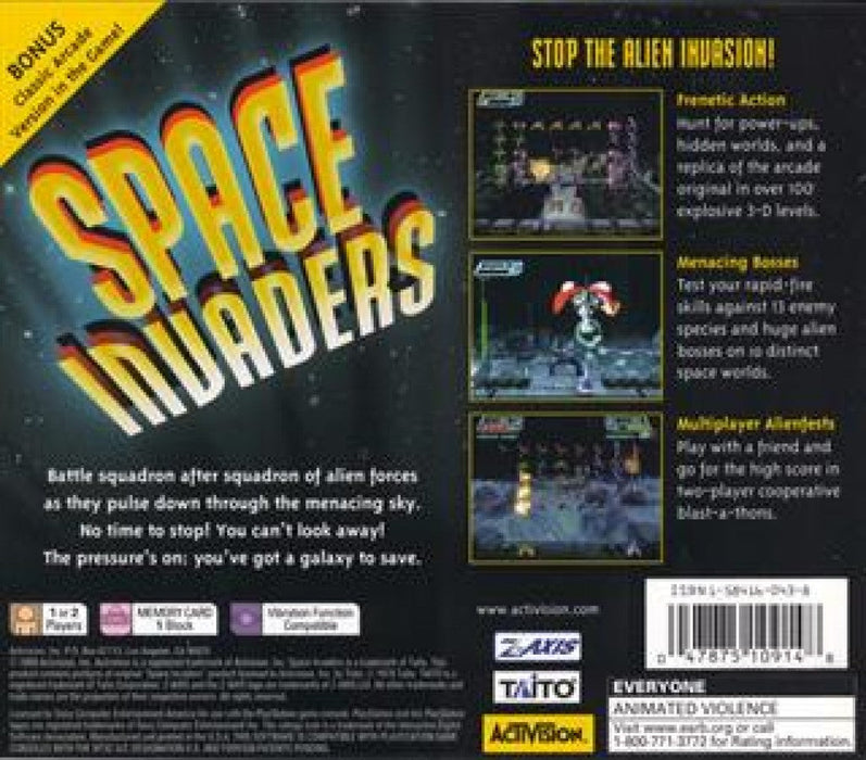 Space Invaders – PlayStation 1 (PS1) - for just $0! 