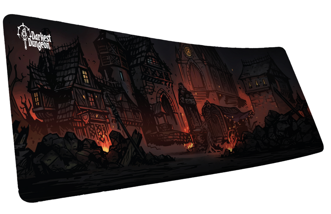 "Wolves at the Door" Darkest Dungeon Gaming Desk Mat - for just $49.95! 