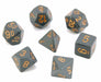 Opaque Polyhedral Dark Grey/Copper 7-Die Set - Just $4.25! Shop now at Retro Gaming of Denver