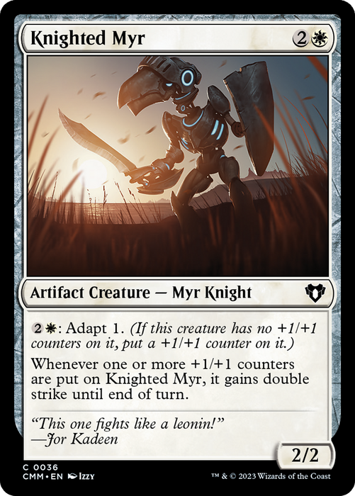 Knighted Myr (CMM-036) - Commander Masters - for just $0.03! 