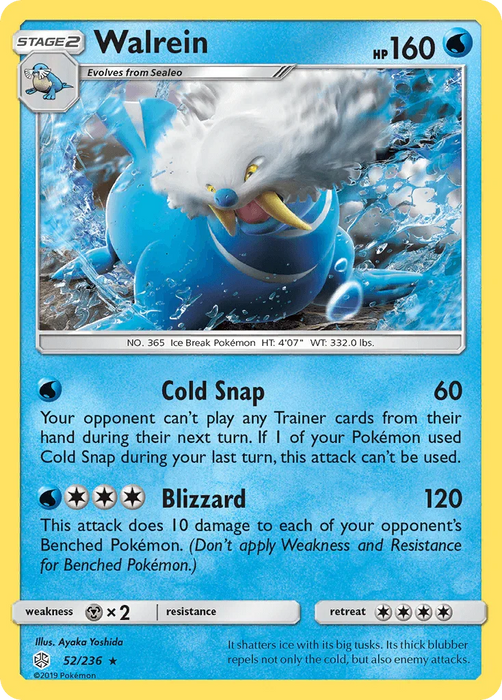 Walrein (52/236) [Sun & Moon: Cosmic Eclipse] - for just $0.15! 