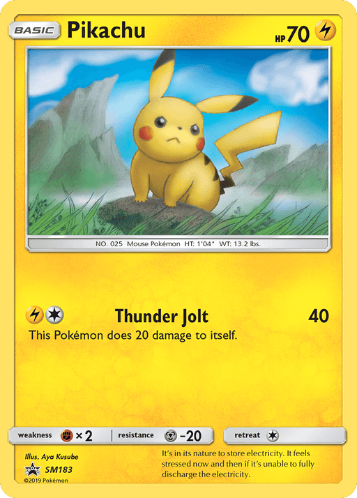 Pikachu (SM183) [Sun & Moon: Black Star Promos] - for just $3.70! 