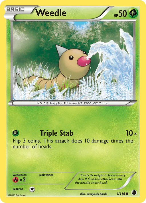 Weedle (1/116) [Black & White: Plasma Freeze] - for just $0.15! 