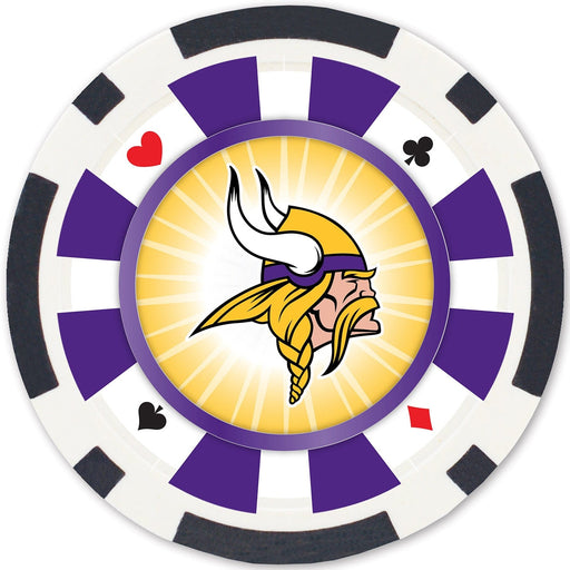 Minnesota Vikings 100 Piece Poker Chips - for just $29.99! 