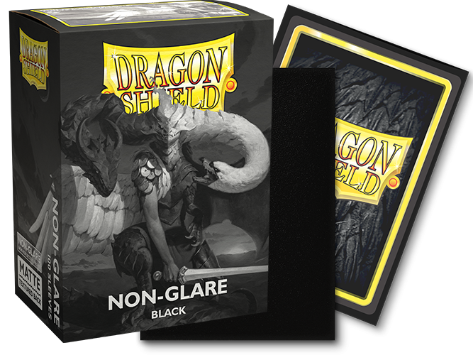 Dragon Shield: Standard 100ct Sleeves - Black (Non-Glare Matte) - Just $9.95! Shop now at Retro Gaming of Denver