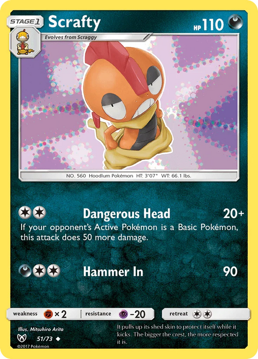 Scrafty (51/73) [Sun & Moon: Shining Legends] - for just $0.10! 