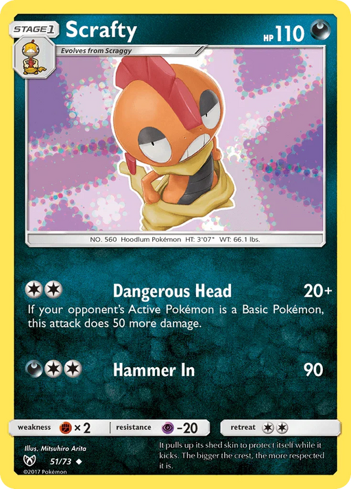Scrafty (51/73) [Sun & Moon: Shining Legends] - for just $0.10! 