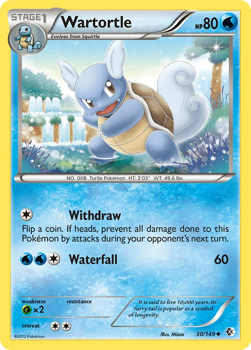 Wartortle (30/149) [Black & White: Boundaries Crossed] - for just $0.70! 