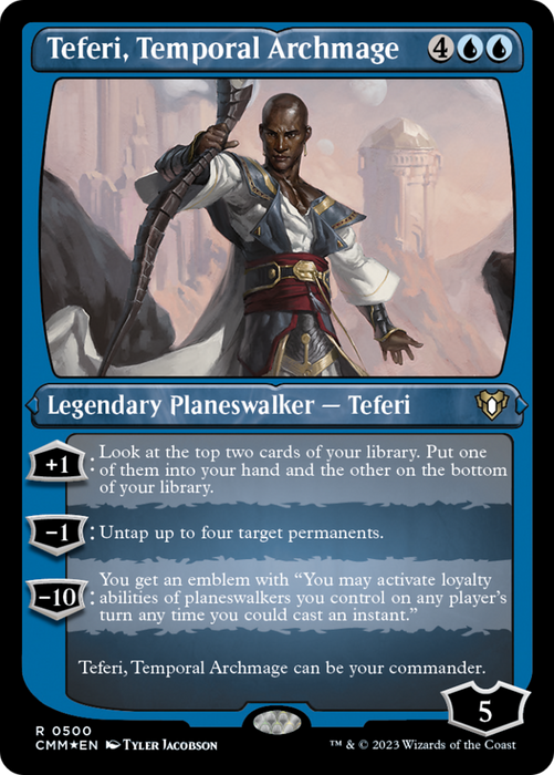 Teferi, Temporal Archmage (Foil Etched) [Commander Masters] - Just $1.80! Shop now at Retro Gaming of Denver