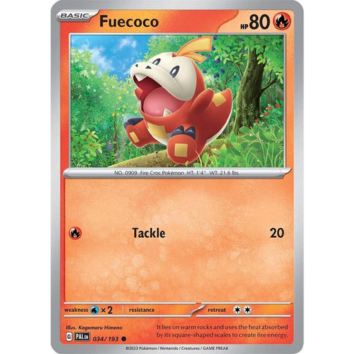 Fuecoco (034/193) [Scarlet & Violet: Paldea Evolved] - Just $0.05! Shop now at Retro Gaming of Denver