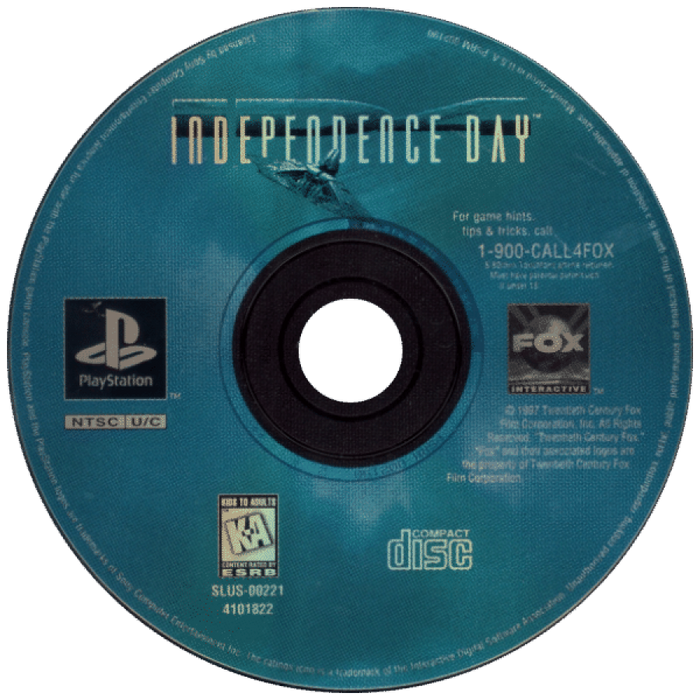 Independence Day – PlayStation 1 (PS1) - for just $6.99! 