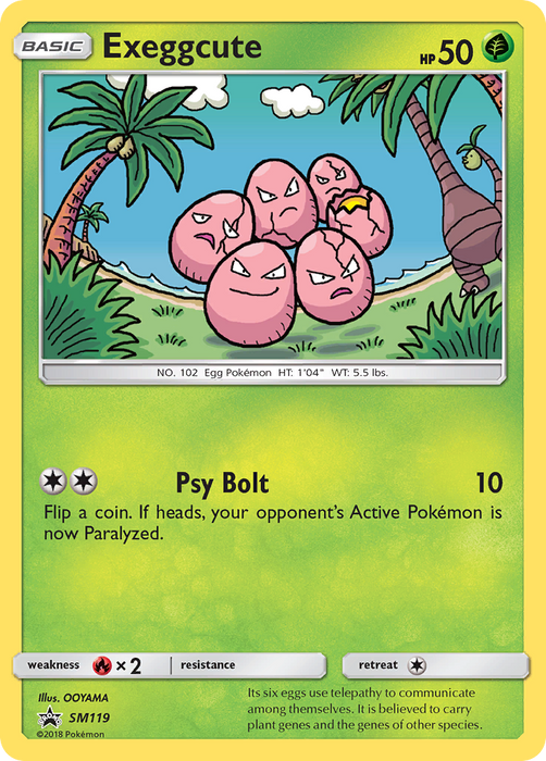 Exeggcute (SM119) [Sun & Moon: Black Star Promos] - Just $0.35! Shop now at Retro Gaming of Denver