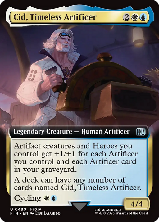 Cid, Timeless Artificer (Extended Art) (FIN-480) - FINAL FANTASY: (Extended Art) Foil - for just $3.26! 