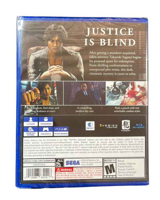Judgment – PlayStation 4 (PS4) - for just $16.99! 