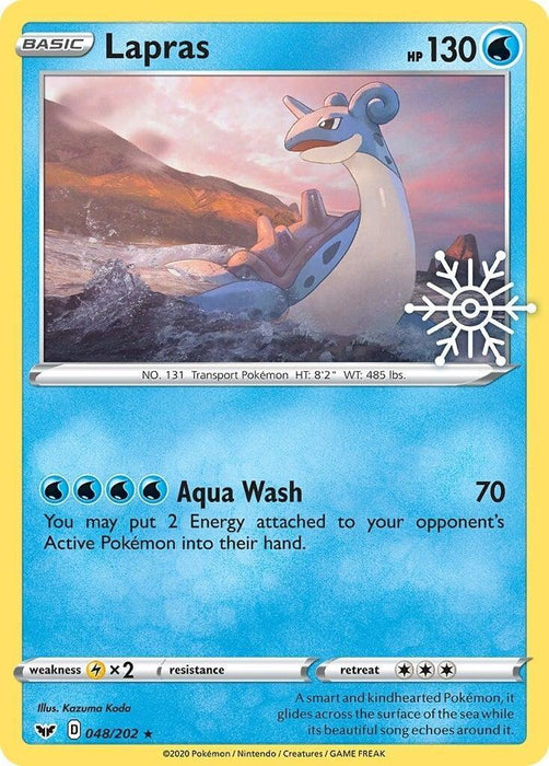 Lapras (048/202) (Holiday Calendar) [Sword & Shield: Base Set] - for just $1.85! 