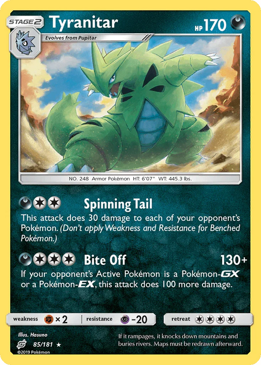 Tyranitar (85/181) [Sun & Moon: Team Up] - for just $2.05! 