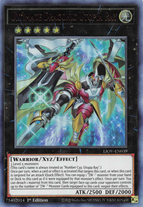 Ultimate Dragonic Utopia Ray [LIOV-EN039] Ultra Rare - for just $0.15! 