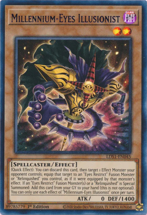 Millennium-Eyes Illusionist (Blue) [LDS1-EN045] Ultra Rare - for just $0.75! 