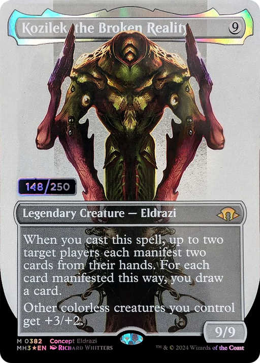 Kozilek, the Broken Reality (Borderless) (Serial Numbered) (MH3-382) - Modern Horizons 3 (Borderless) Foil - for just $16.79! 
