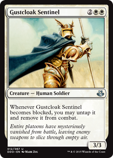 Gustcloak Sentinel (Duel Decks: Kiora vs Elspeth) Near Mint - for just $0.10! 