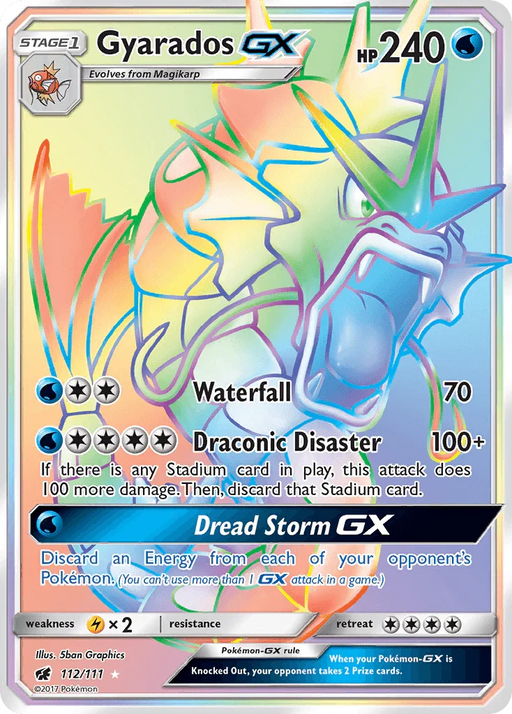 Gyarados GX (112/111) [Sun & Moon: Crimson Invasion] - for just $31.45! 