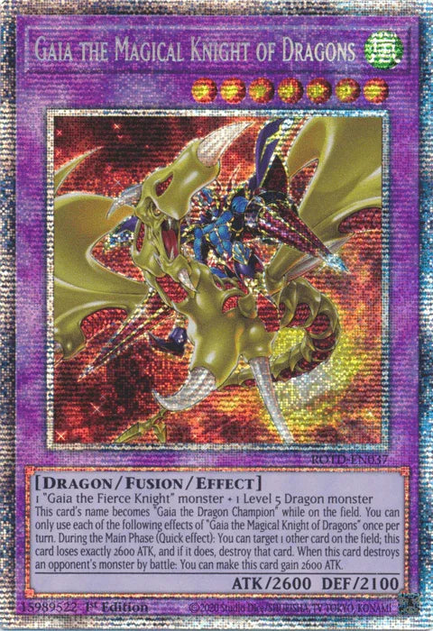 Gaia the Magical Knight of Dragons [ROTD-EN037] Starlight Rare - for just $18.50! 