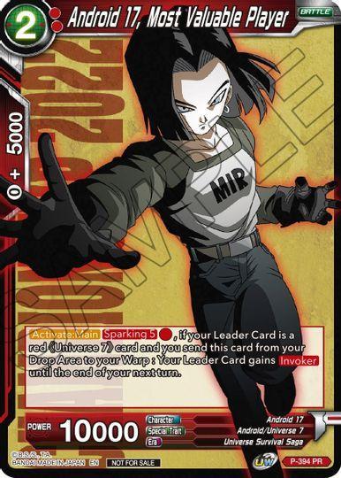 Android 17, Most Valuable Player (P-394) [Promotion Cards] - for just $1.40! 