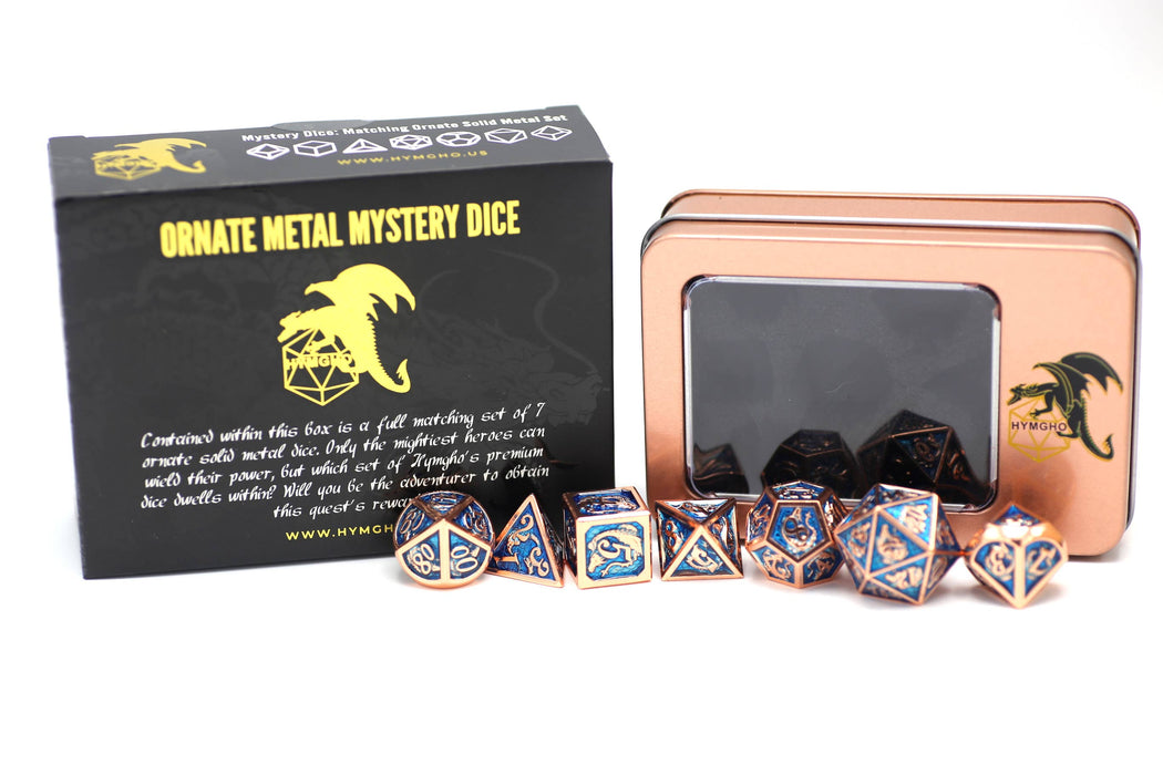 Solid Metal Molded Mystery Box Dice Set - for just $34.99! 