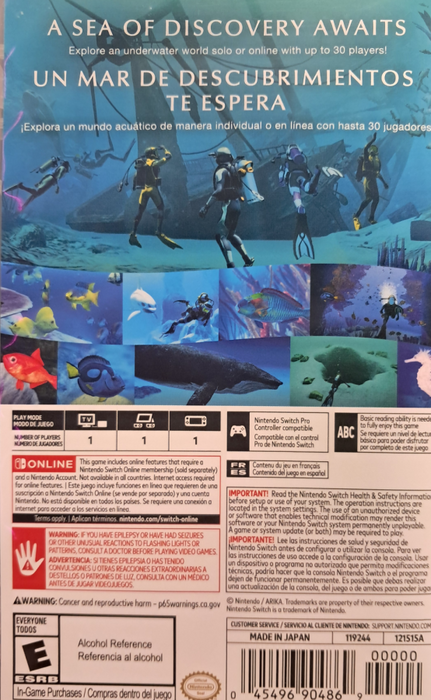 Endless Ocean: Luminous – Nintendo Switch (NS) - for just $40.99! 