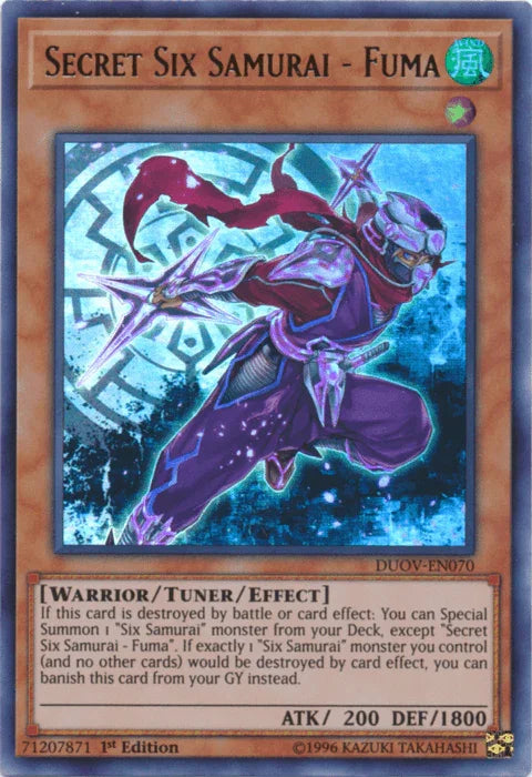 Secret Six Samurai - Fuma [DUOV-EN070] Ultra Rare - for just $0.10! 