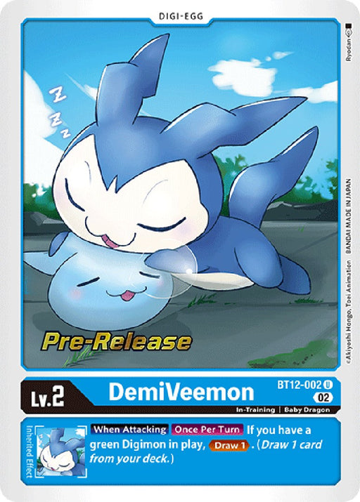 DemiVeemon [BT12-002] [Across Time Pre-Release Cards] - Just $2.50! Shop now at Retro Gaming of Denver