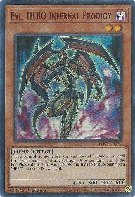 Evil HERO Infernal Prodigy (Red) [LDS3-EN024] Ultra Rare - for just $0.15! 