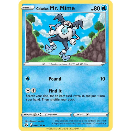 Galarian Mr. Mime (030/159) [Sword & Shield: Crown Zenith] - Just $0.03! Shop now at Retro Gaming of Denver