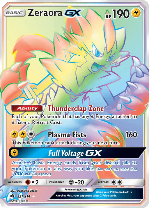 Zeraora GX (221/214) [Sun & Moon: Lost Thunder] - for just $31.90! 