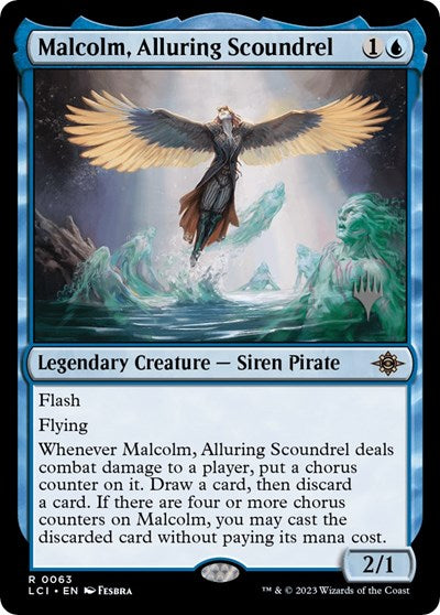 Malcolm, Alluring Scoundrel (Promo Pack: The Lost Caverns of Ixalan) Near Mint Foil - for just $1.30! 