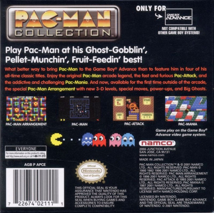 Pac-Man Collection – Game Boy Advance (GBA) - for just $7.99! 