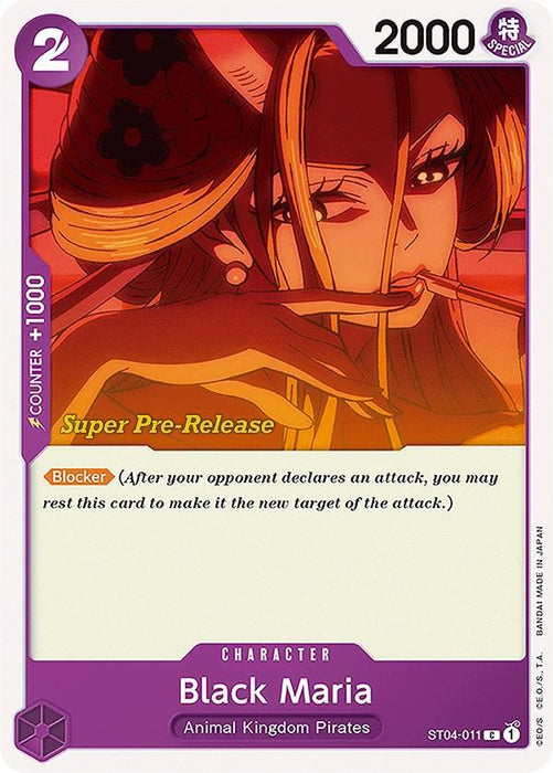 Black Maria [Super Pre-Release Starter Deck: Animal Kingdom Pirates] - for just $0.30! 