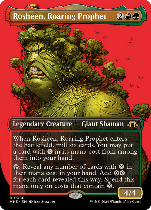 Rosheen, Roaring Prophet (Borderless) (MH3-380) - Modern Horizons 3 (Borderless) - for just $0.09! 