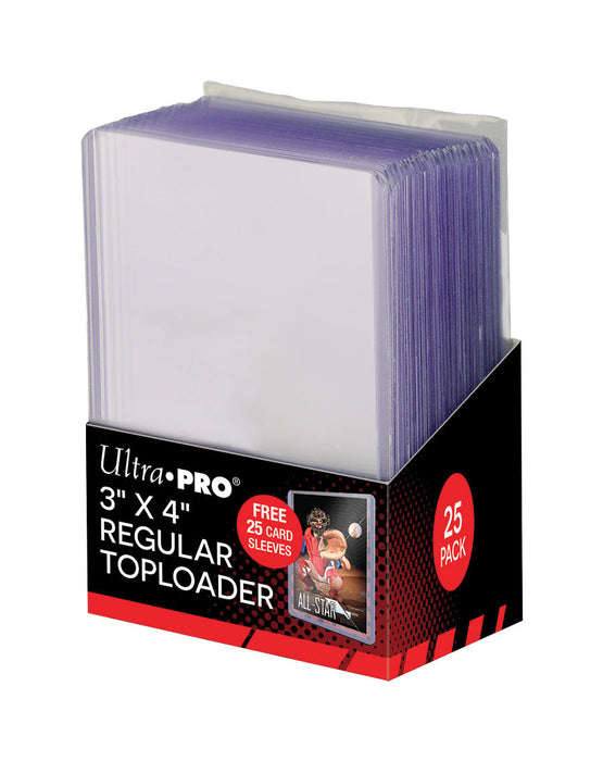 Ultra PRO: Toploader - 3" x 4" (25ct - Regular with Card Sleeves) - for just $0! 