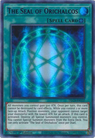 The Seal of Orichalcos (Blue) [DLCS-EN137] Ultra Rare - for just $0.35! 