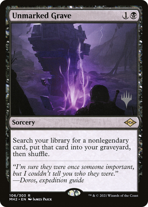 Unmarked Grave (PPMKM-106P) - Modern Horizons 2 Promos - for just $1.14! 