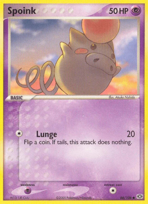 Spoink (66/106) [EX: Emerald] - for just $0.25! 