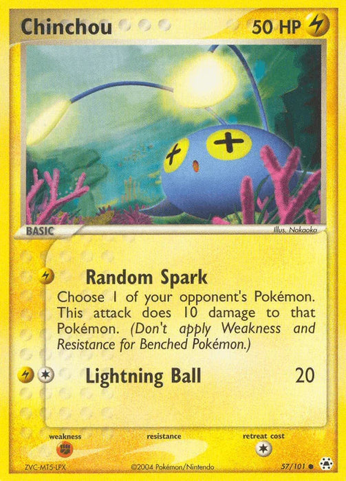 Chinchou (57/101) [EX: Hidden Legends] - for just $0.20! 