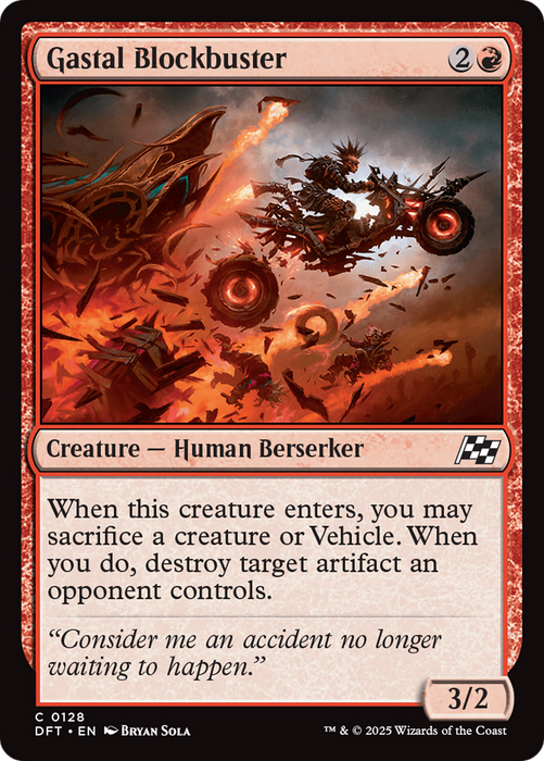 Gastal Blockbuster (DFT-128) - Aetherdrift Foil - for just $0.01! 