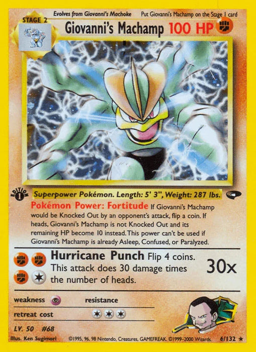 Giovanni's Machamp (6/132) [Gym Challenge 1st Edition] - for just $67! 
