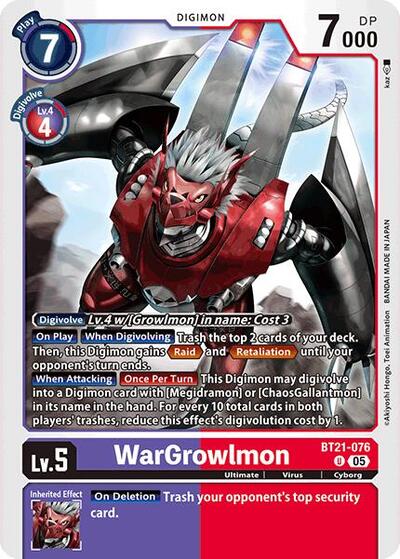 WarGrowlmon (World Convergence) Near Mint - for just $0.20! 