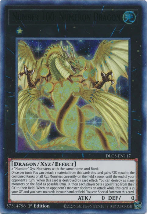 Number 100: Numeron Dragon (Green) [DLCS-EN117] Ultra Rare - for just $0.15! 