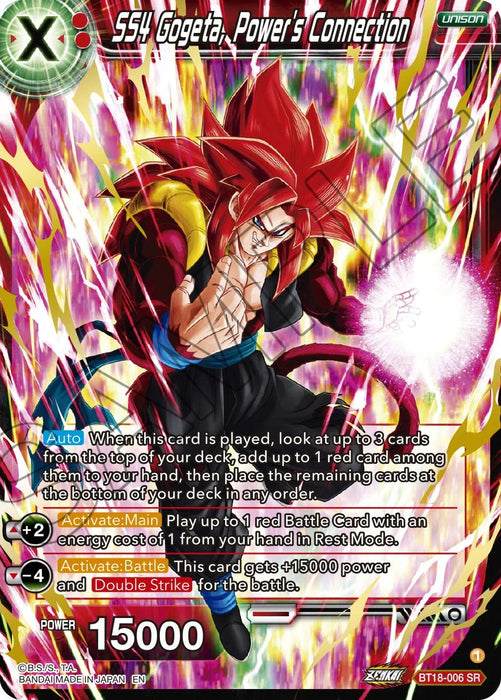 SS4 Gogeta, Power's Connection (BT18-006) [Dawn of the Z-Legends] - for just $0.50! 