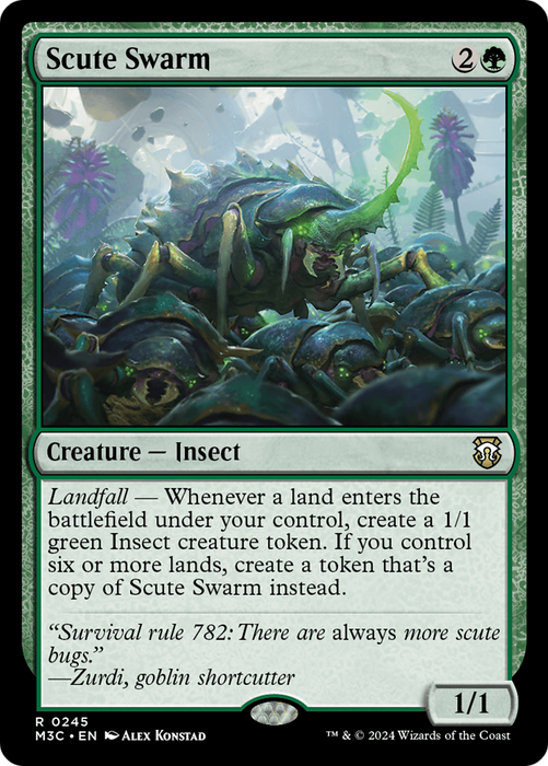 Scute Swarm (Ripple Foil) [Modern Horizons 3 Commander] - Just $3.75! Shop now at Retro Gaming of Denver