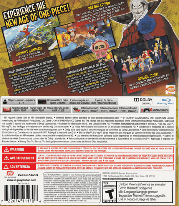One Piece: Unlimited World Red – PlayStation 3 (PS3) - for just $0! 